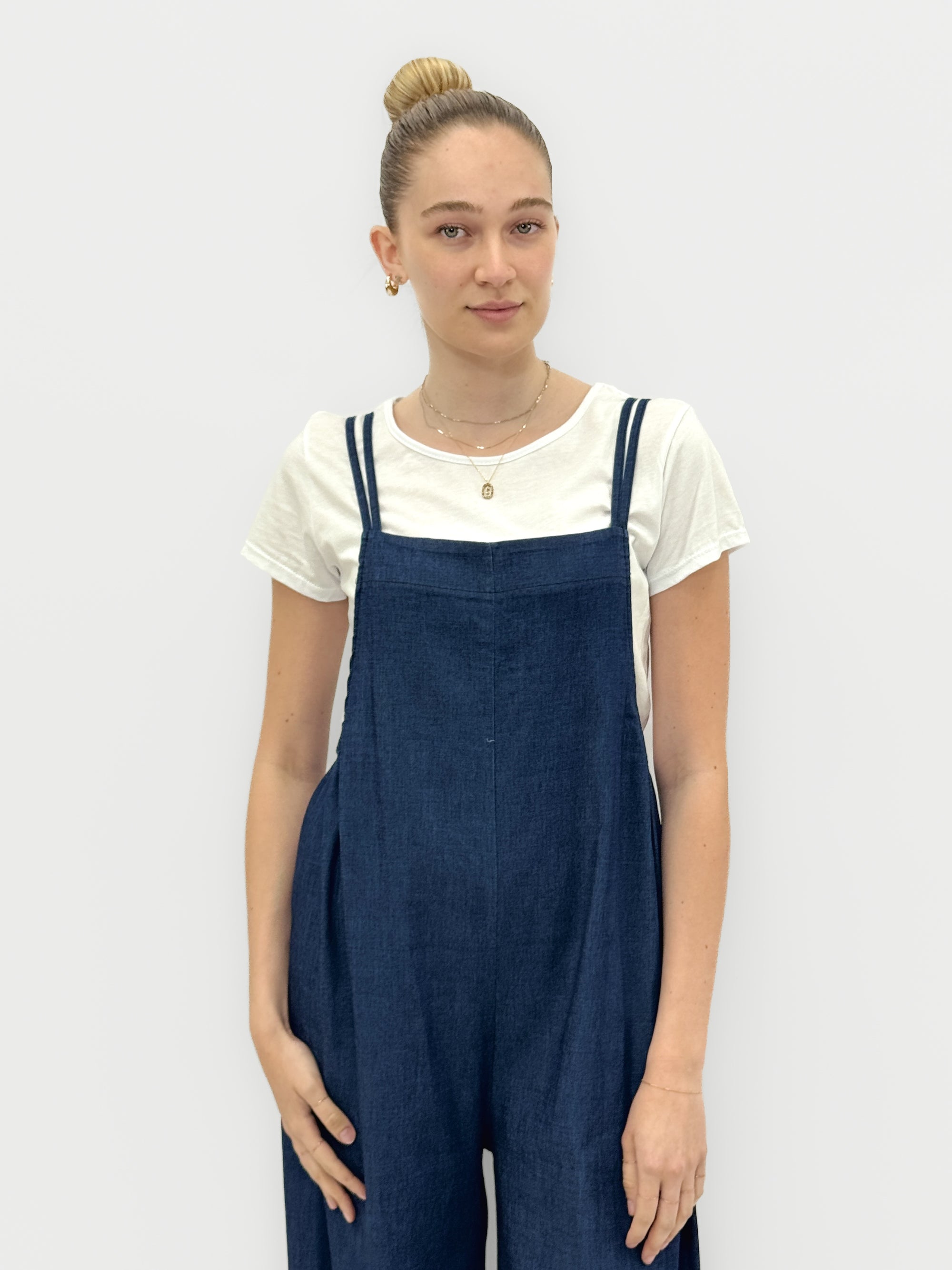Salopette Palazzo Blu in Denim