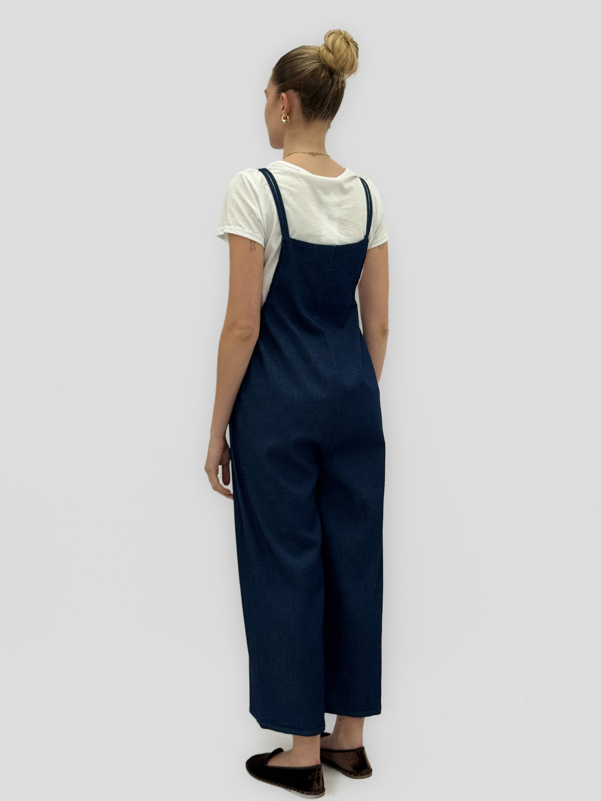 Salopette Palazzo Blu in Denim