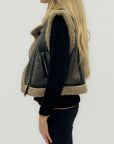 Gilet effetto montone con interno teddy – Caldo e grintoso