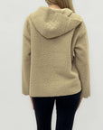 Giacca in teddy con zip