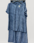 Completo Effetto Lino con Pantalone Palazzo