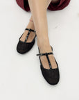 Ballerine a rete con cinturino