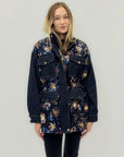 Giacca in denim con ricami di paillettes – Stile casual chic