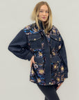 Giacca in denim con ricami di paillettes – Stile casual chic