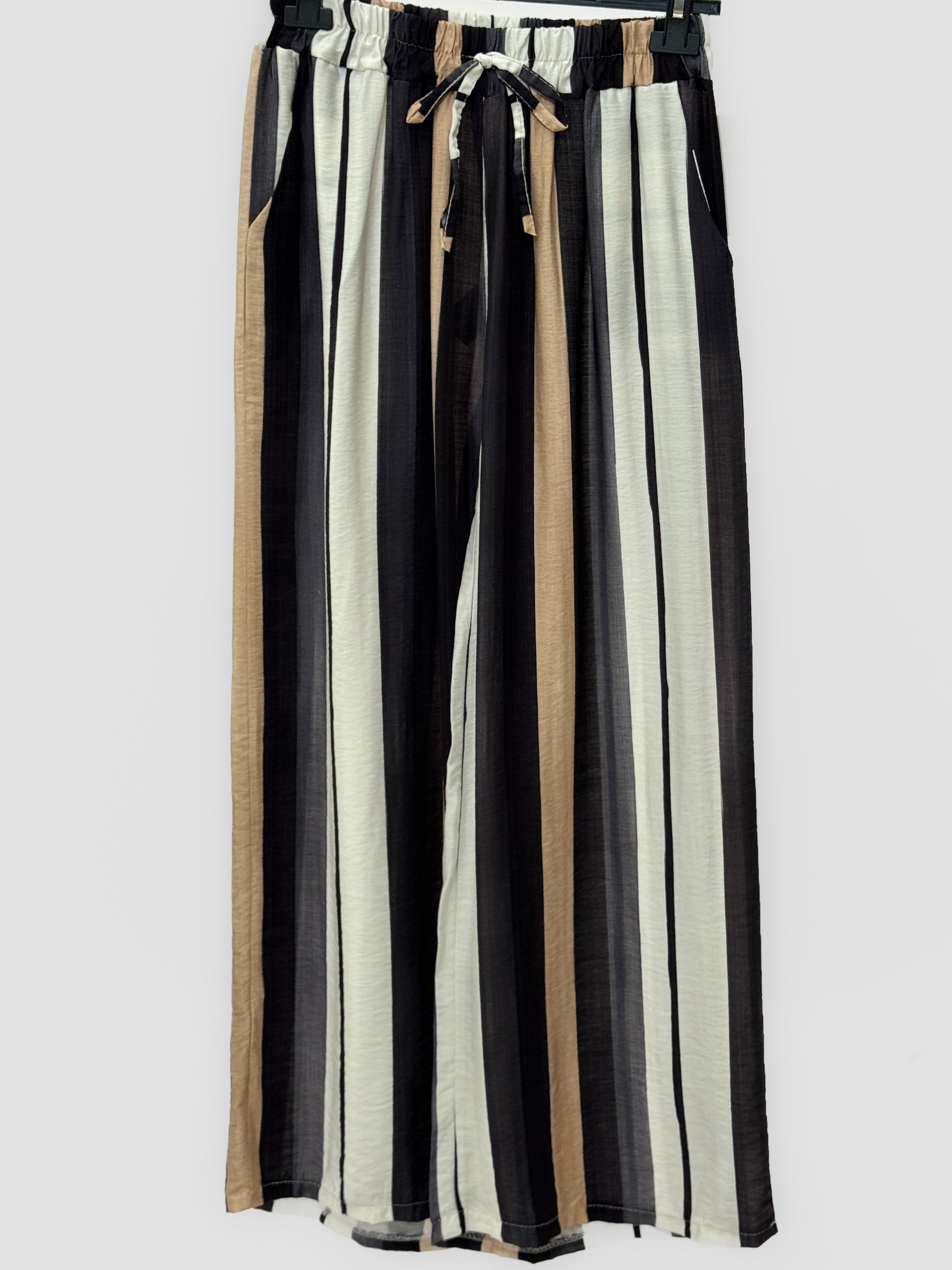 Pantalone Palazzo a Righe Multicolor