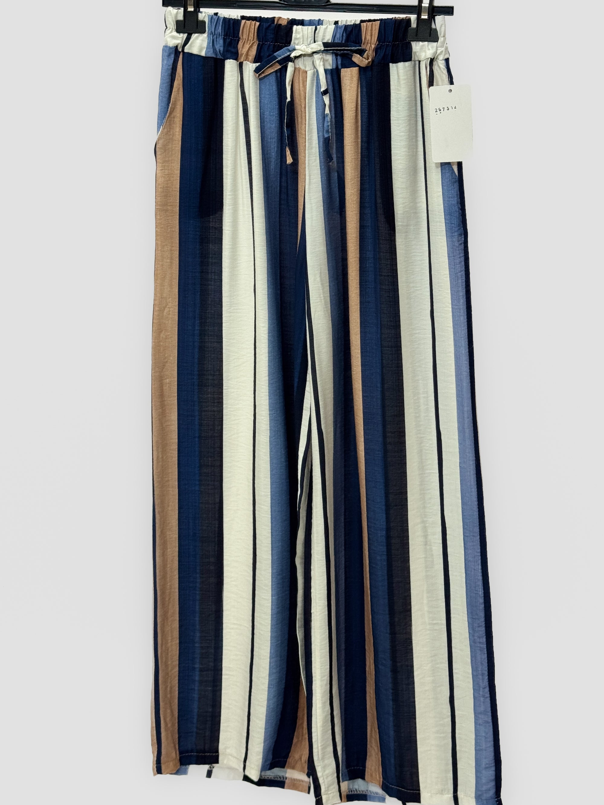 Pantalone Palazzo a Righe Multicolor