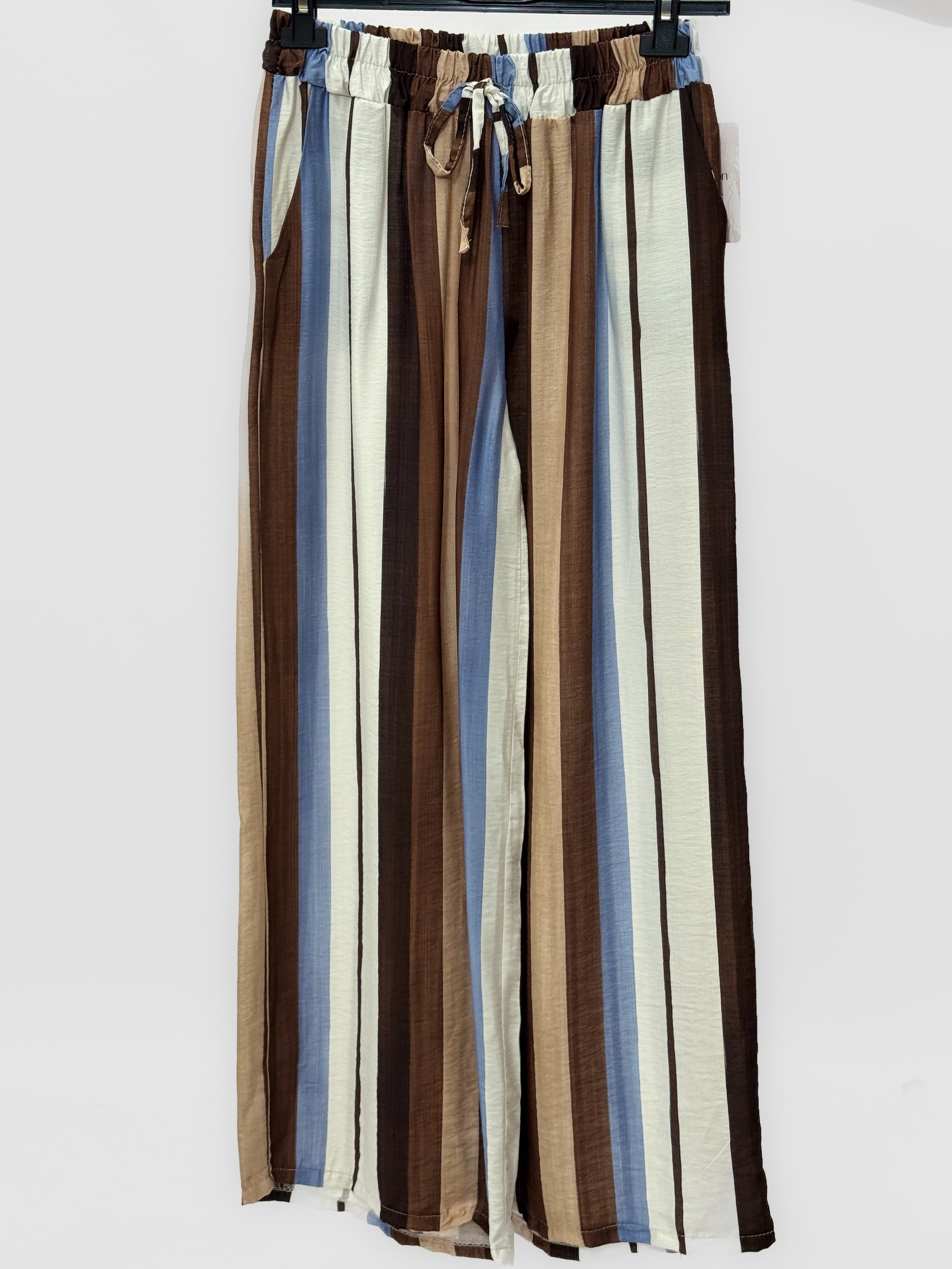 Pantalone Palazzo a Righe Multicolor