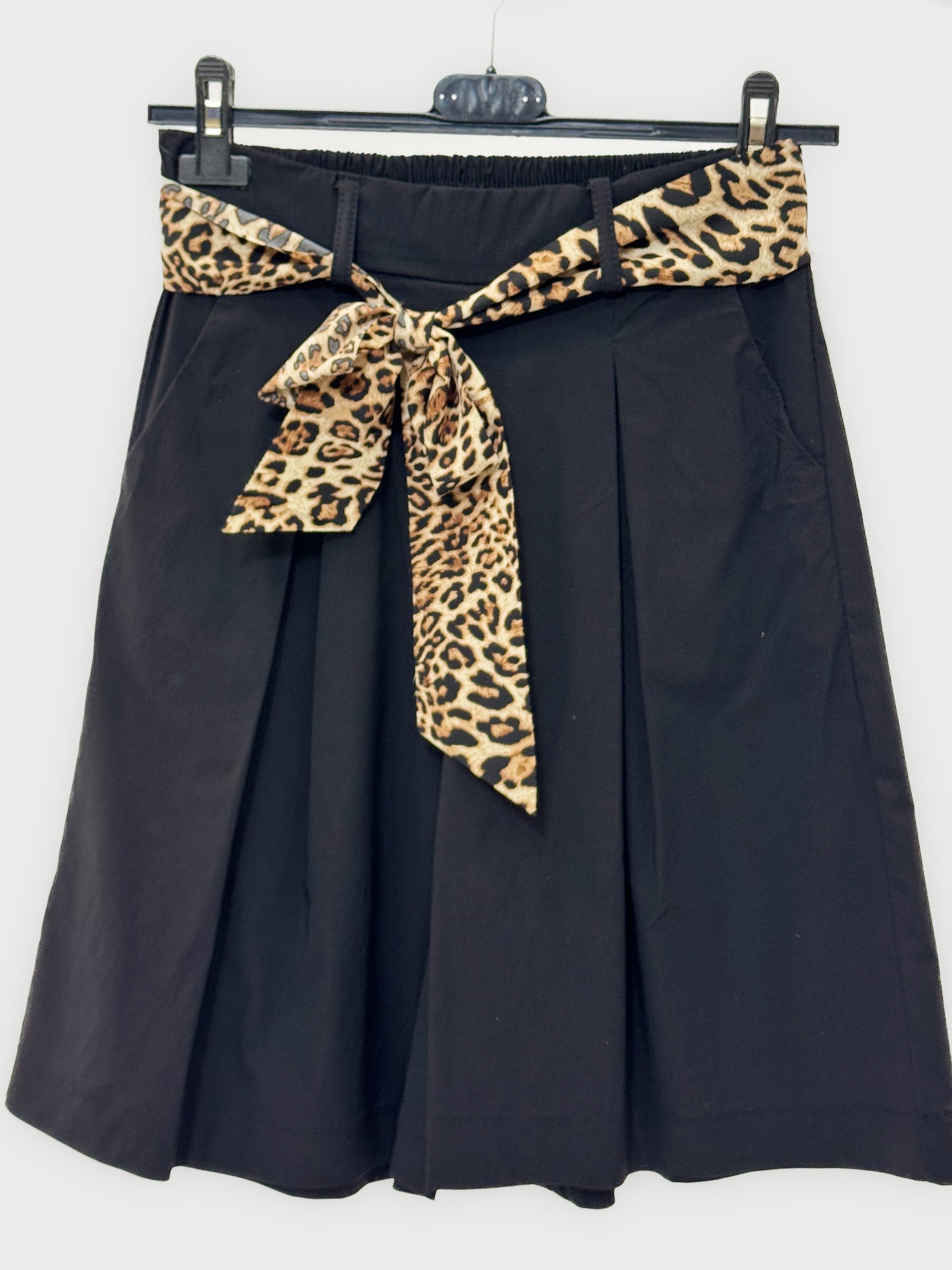 Bermuda con Cintura Animalier