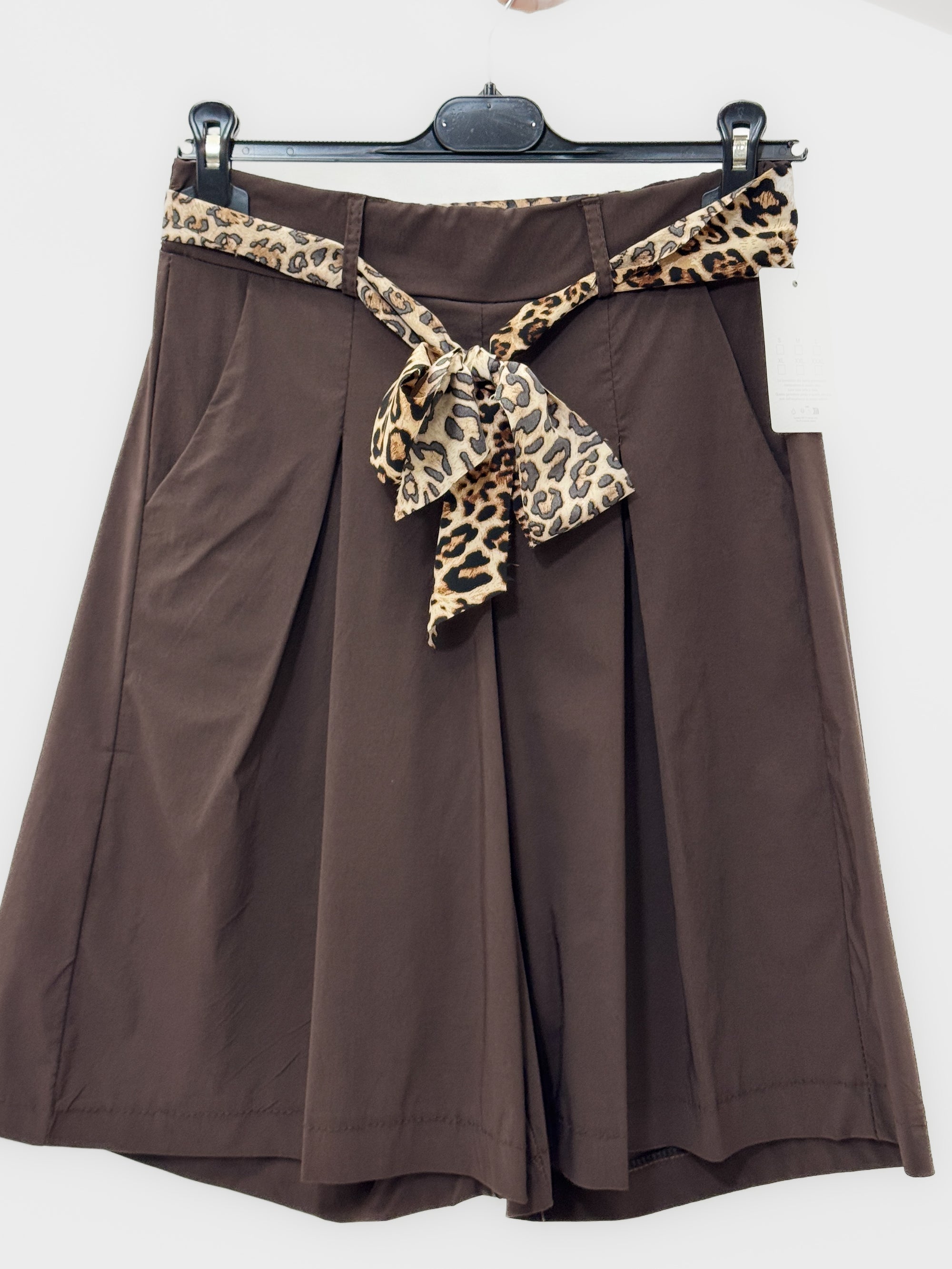 Bermuda con Cintura Animalier