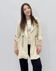 Giacca trench aperta