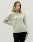 Maglia con bordi a contrasto – Lana e cashmere per un comfort raffinato