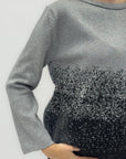 Maglia lurex sfumata – Eleganza luminosa per ogni occasione