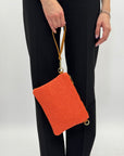 Pochette in vera pelle