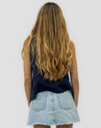 Top Gilet Maya in 100% Lino