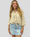Camicia Elena con Nodo in 100% Lino