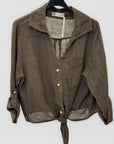 Camicia Elena con Nodo in 100% Lino