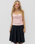 Top Bustier a Pois con Coppe Preformate