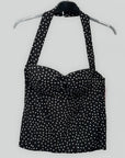 Top Bustier a Pois con Coppe Preformate