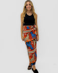 Gonna Pareo Savana con Stampa Animalier