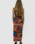 Gonna Pareo Savana con Stampa Animalier