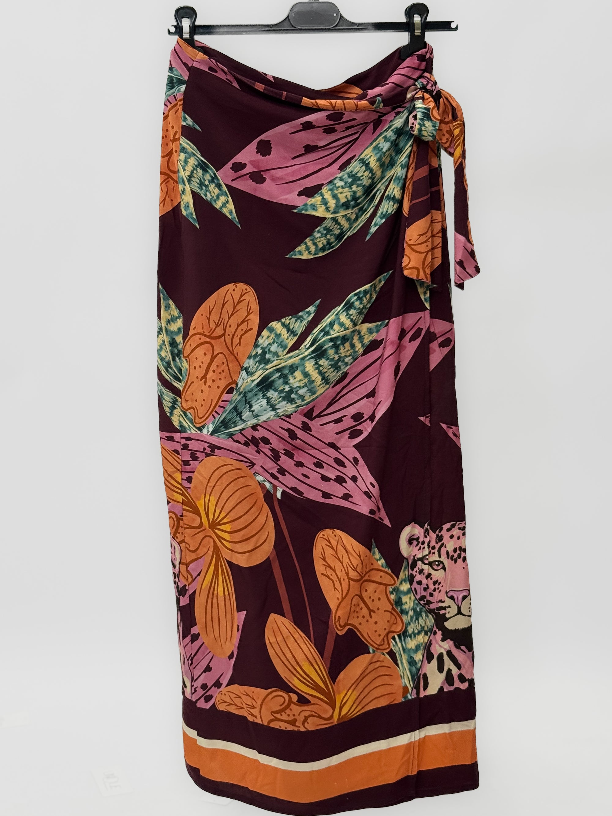 Gonna Pareo Savana con Stampa Animalier