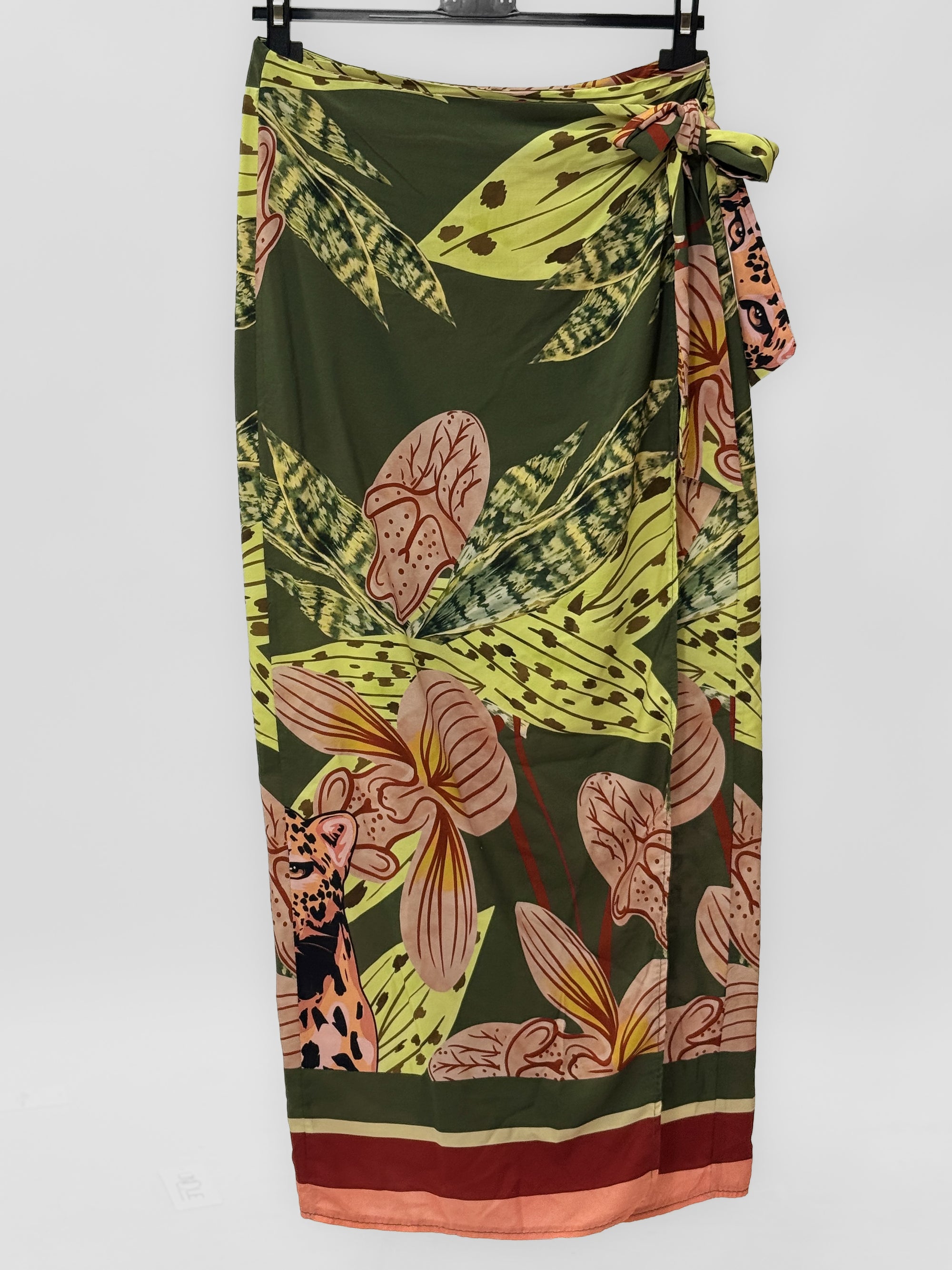 Gonna Pareo Savana con Stampa Animalier