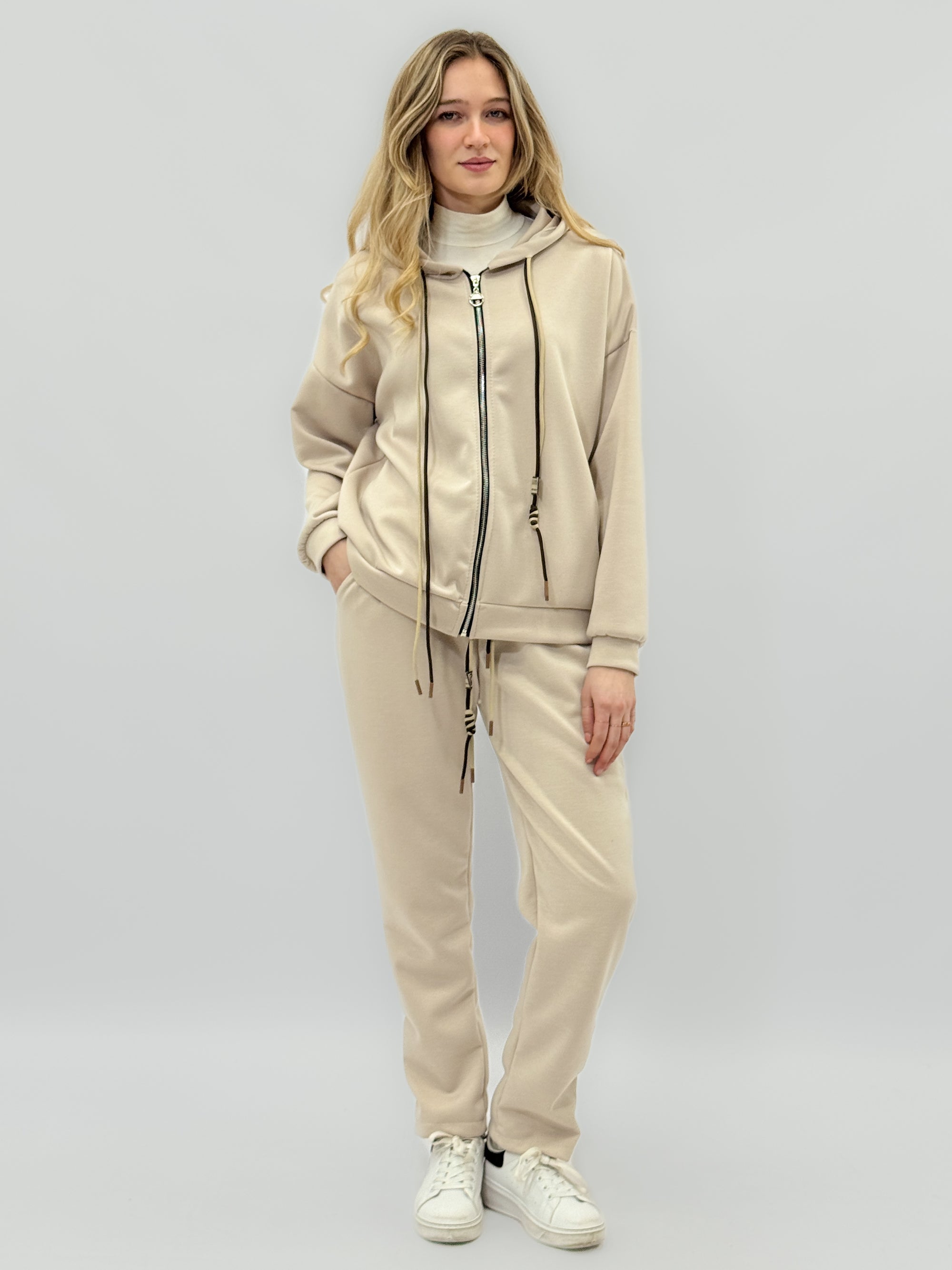 Completo Felpa con Zip e Pantalone Jogger