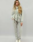 Completo Felpa con Zip e Pantalone Jogger
