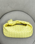 Borsa vera pelle intrecciata con manico