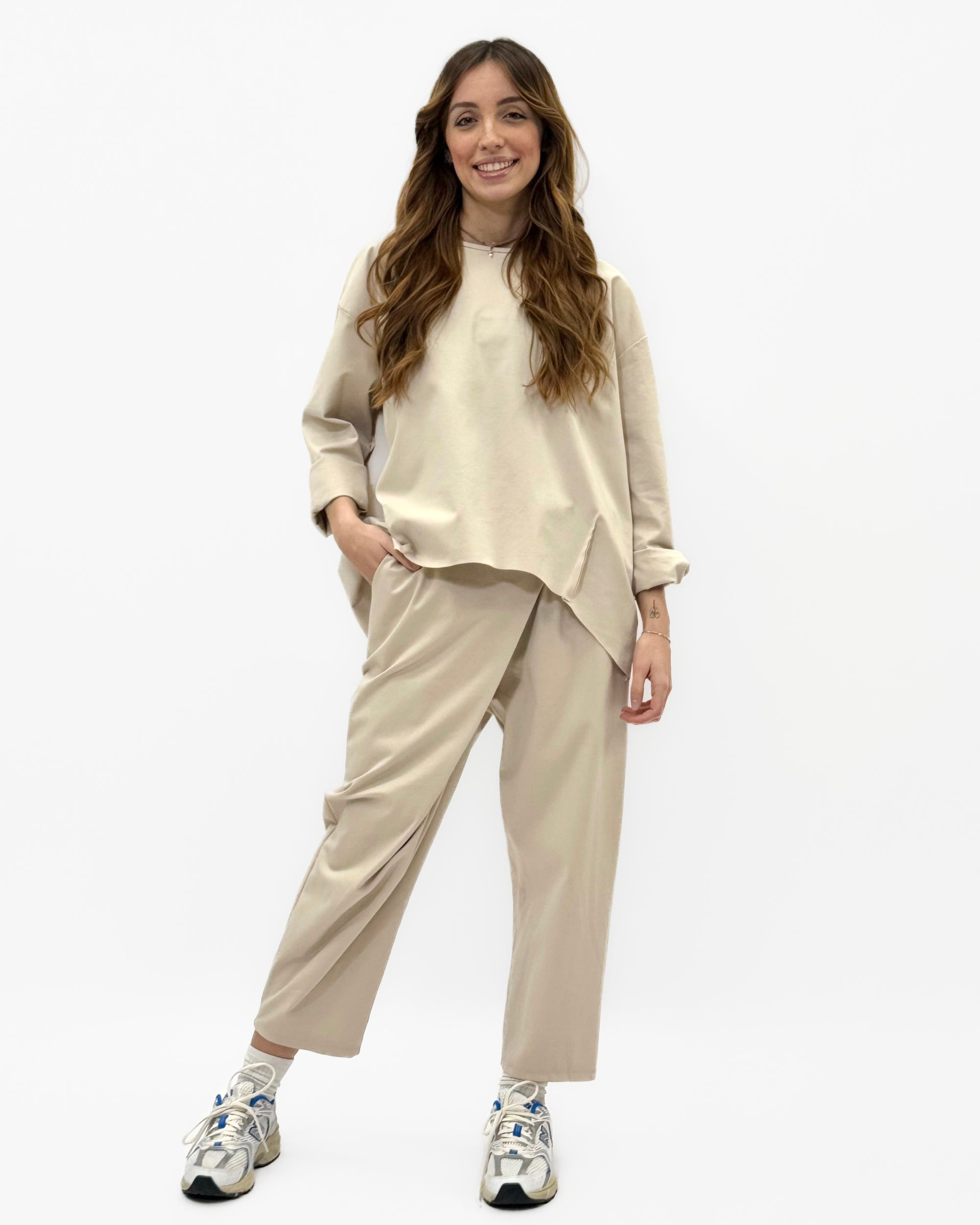 Pantalone Culotte in Punto Milano