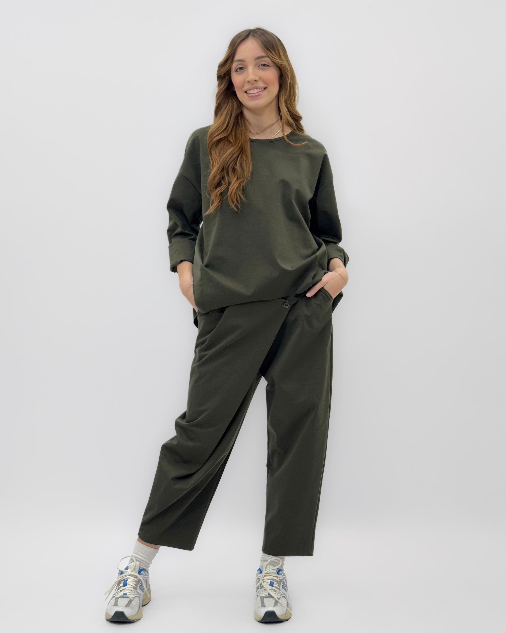 Pantalone Culotte in Punto Milano