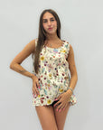 Blusa in cotone stampa floreale