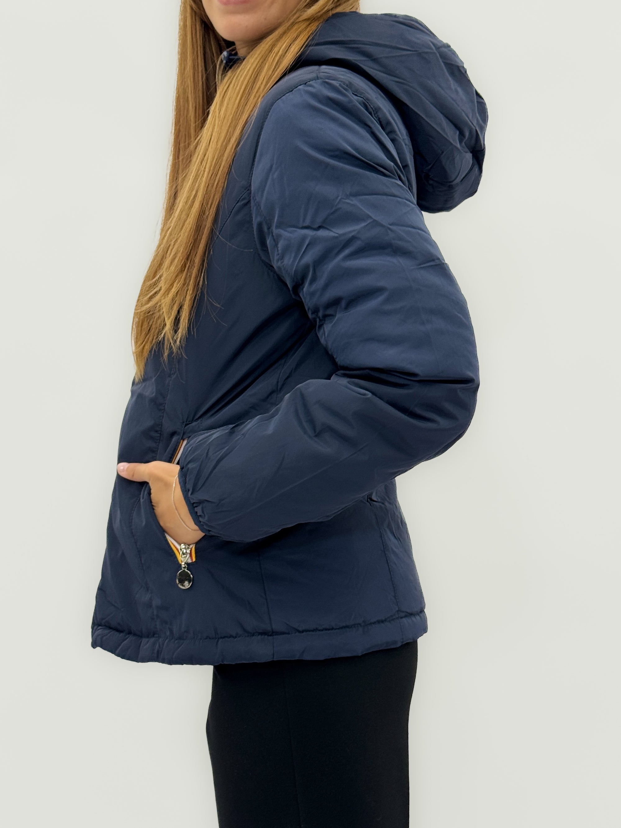 Giacca piumino double face