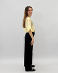 Pantaloni in cotone a palazzo