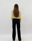 Pantaloni in cotone a palazzo