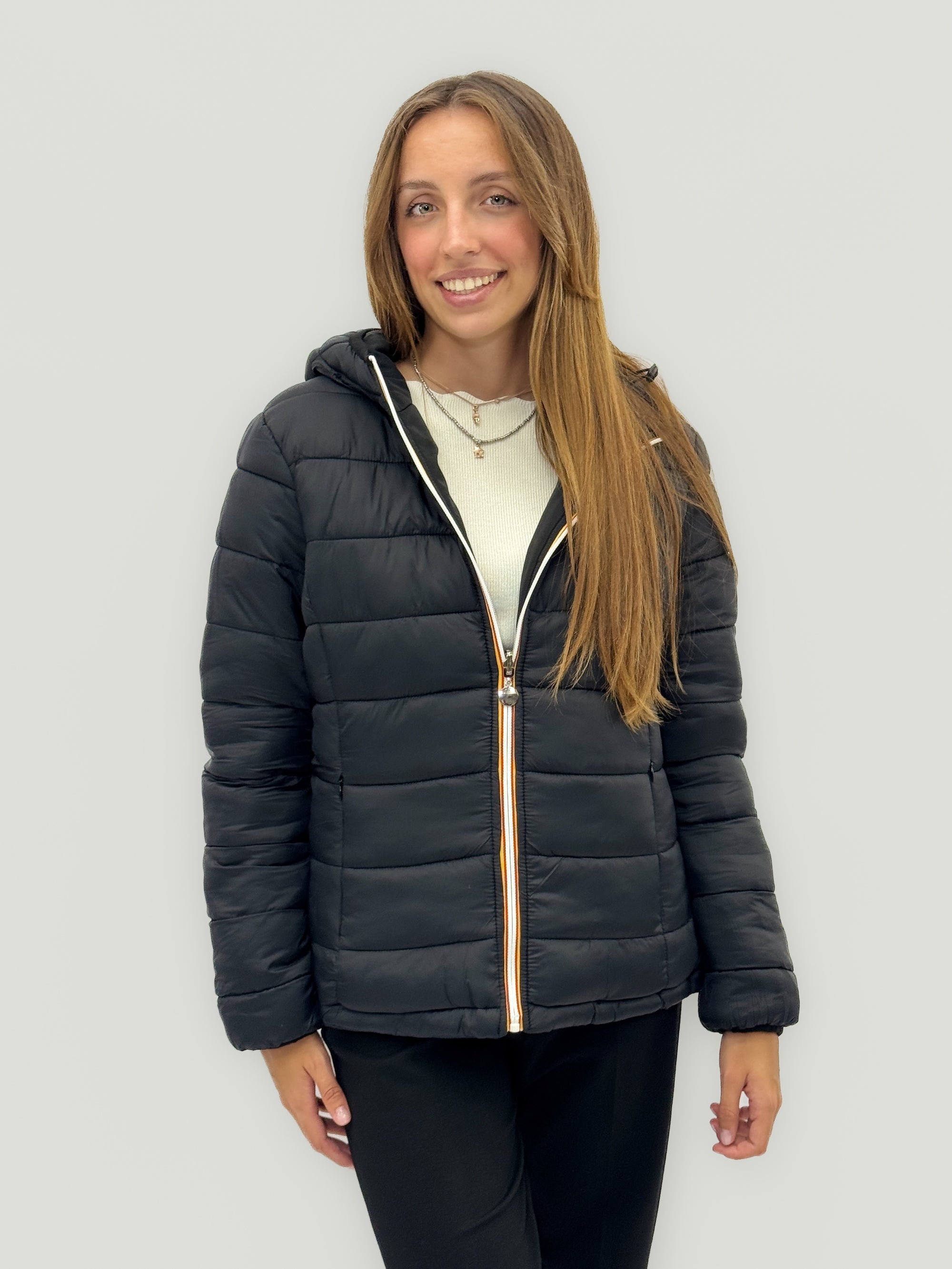 Giacca piumino double face