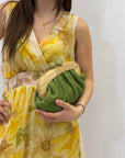 Pochette in paglia colorata