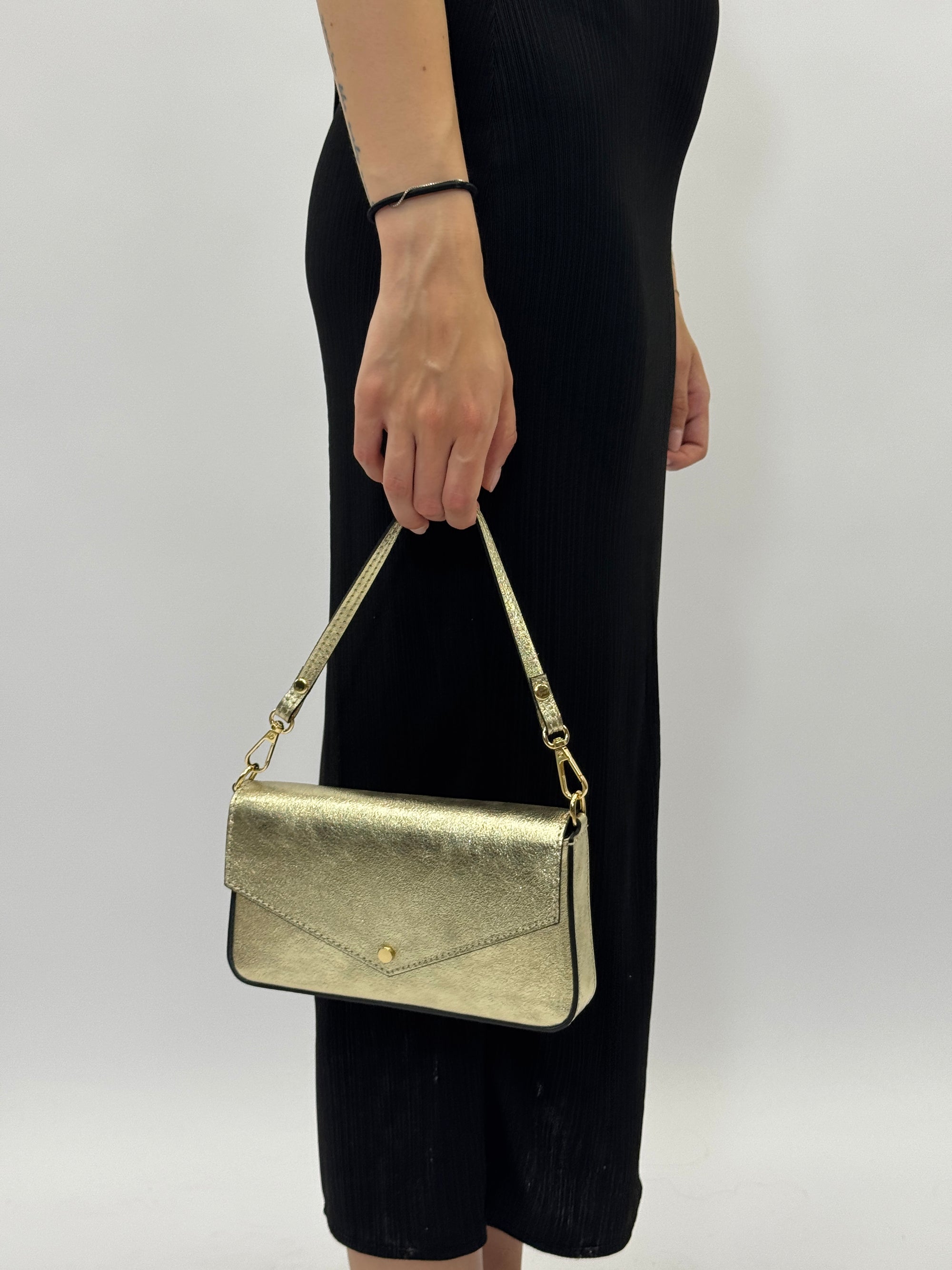 Pochette in vera pelle