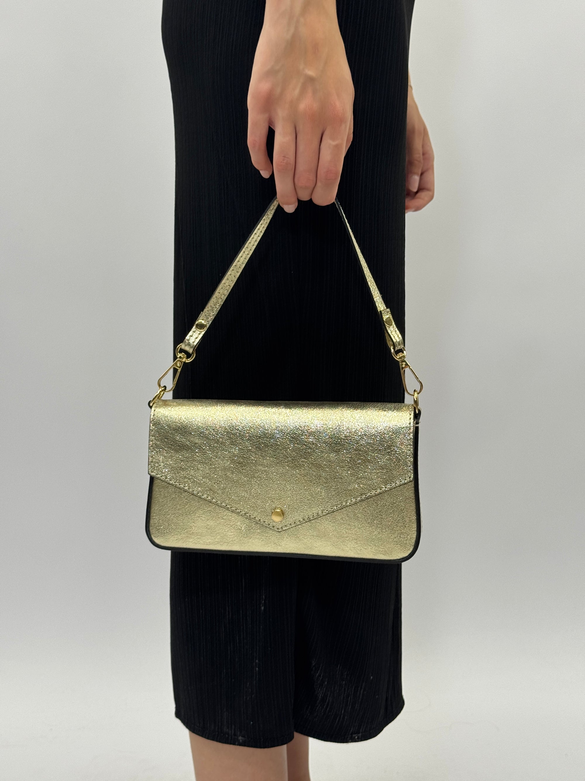 Pochette in vera pelle
