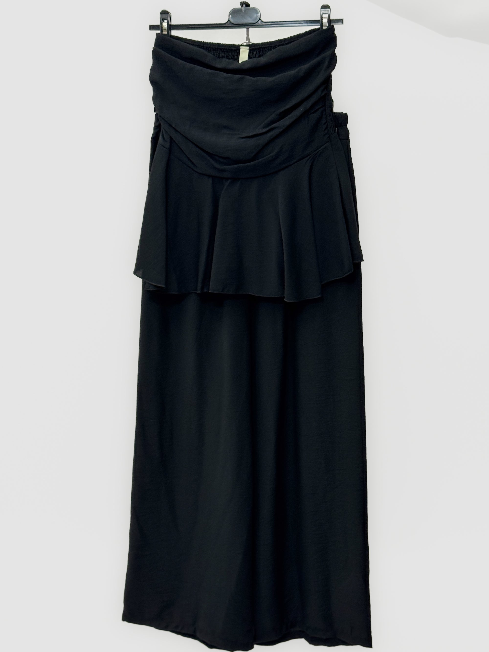 Completo con Top Fascia Peplo e Pantaloni Palazzo