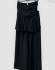 Completo con Top Fascia Peplo e Pantaloni Palazzo