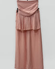 Completo con Top Fascia Peplo e Pantaloni Palazzo