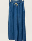 Pantalone Palazzo Denim con Coulisse