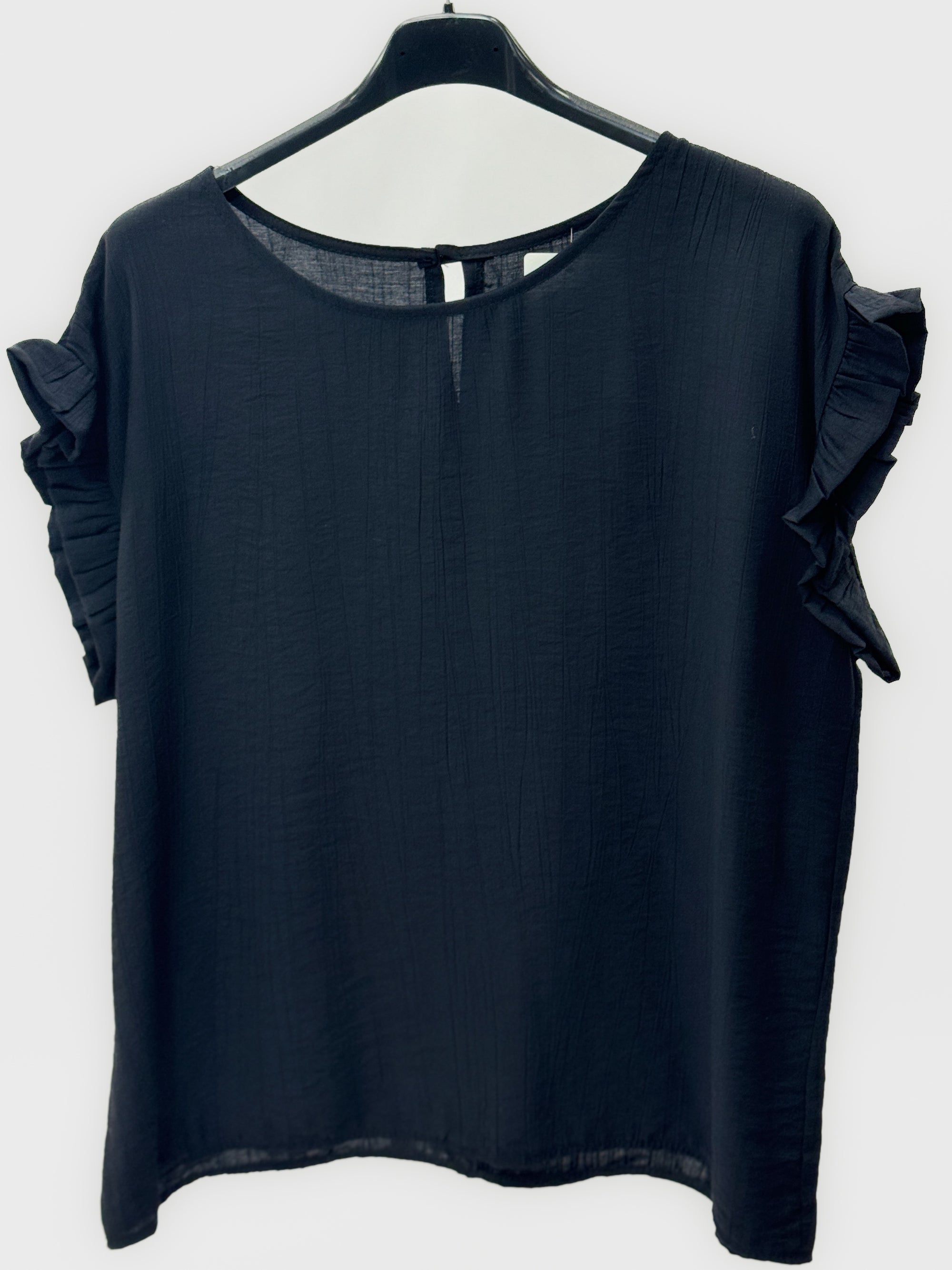 Blusa con Maniche a Volant