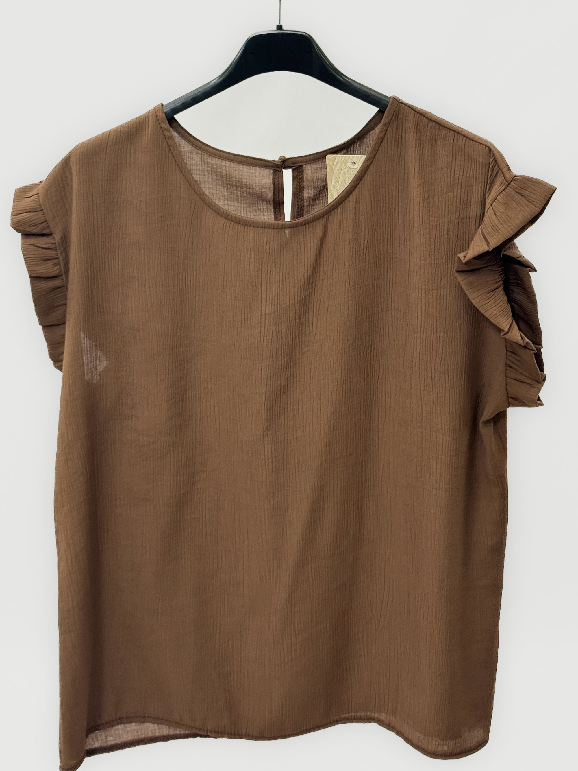 Blusa con Maniche a Volant