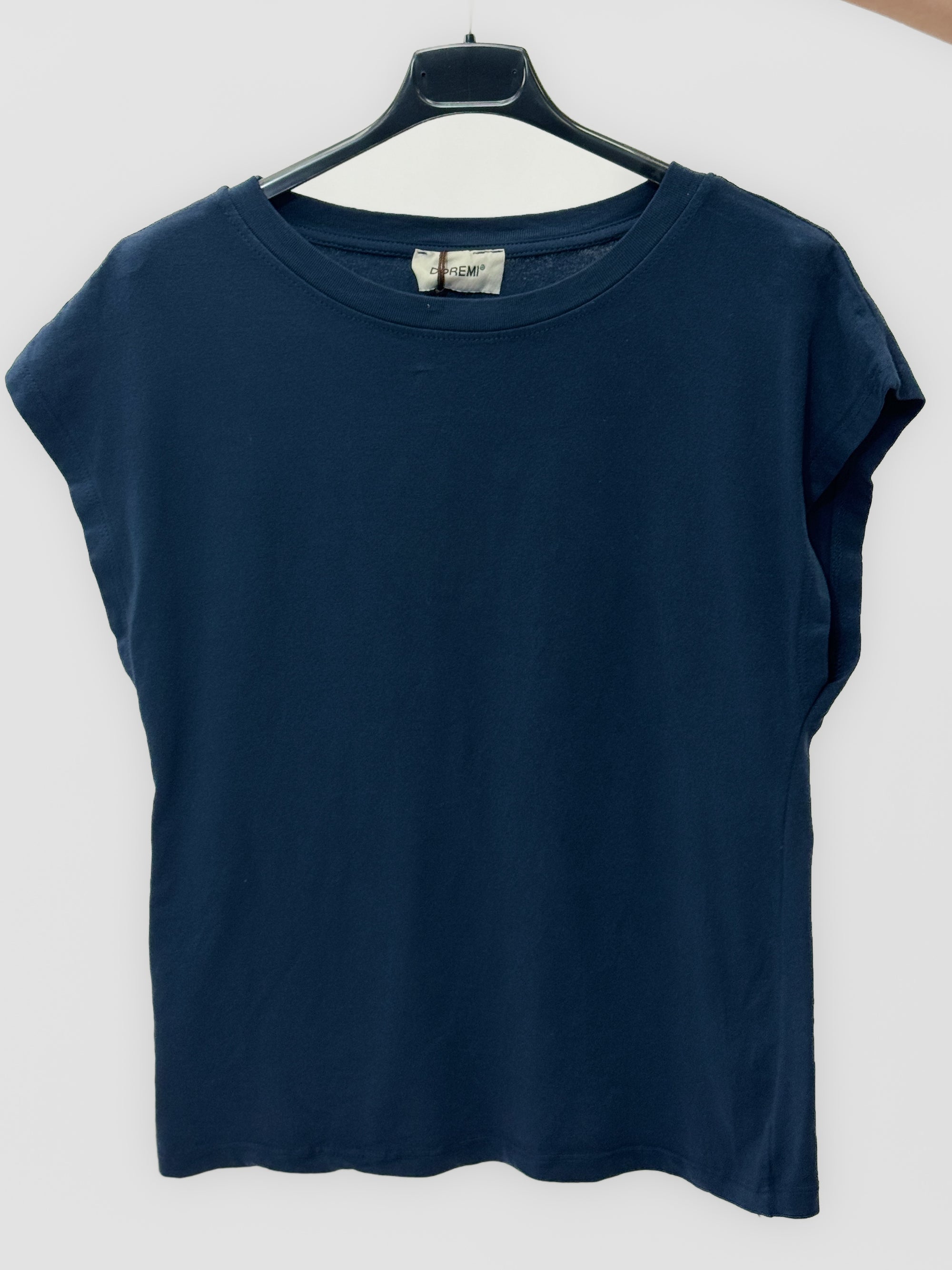 T-shirt in Cotone Smanicato