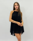 Abito corto plissettato