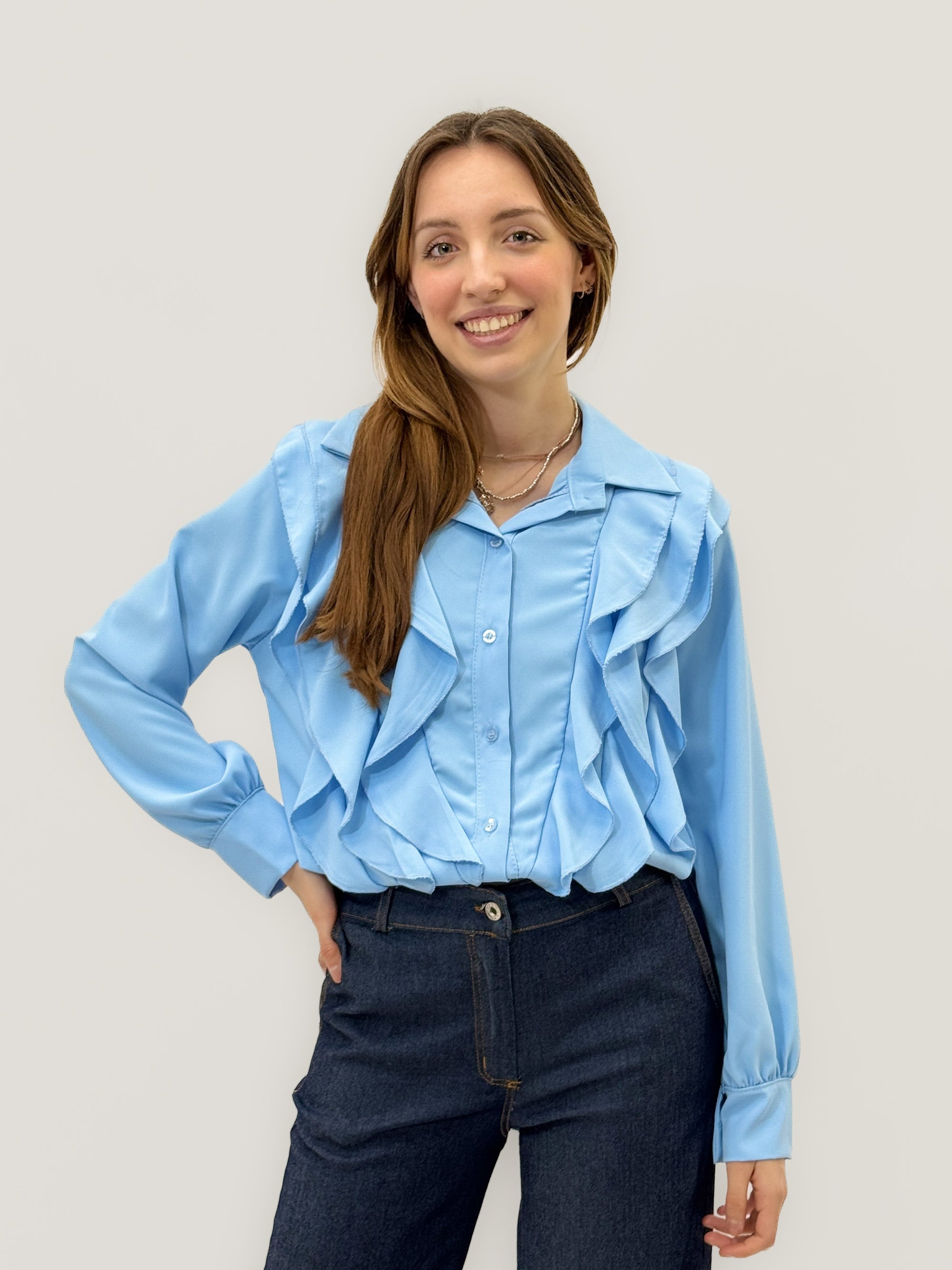 Camicia con Rouches Frontali