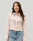 Camicia a Righe con Lurex