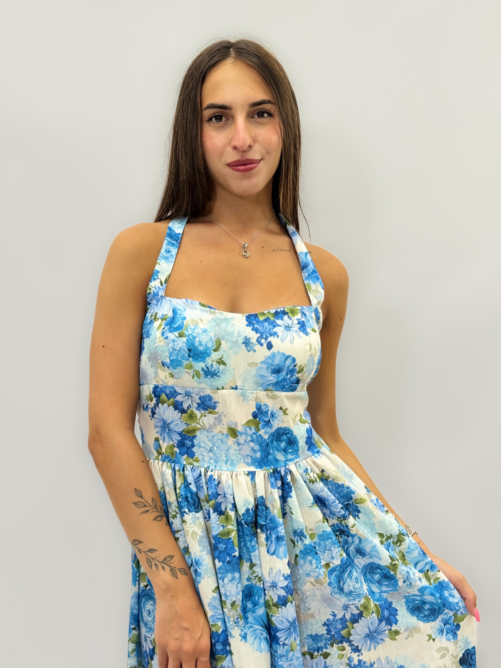 Abito lungo floreale